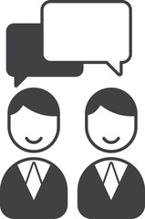 message icon isolated on transparent background