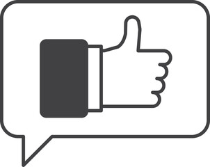 message icon isolated on transparent background