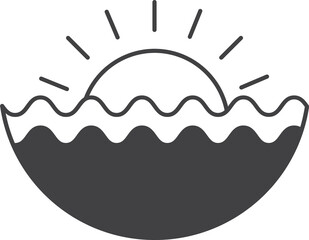 vacation icon isolated on transparent background