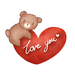 Teddy bear with heart