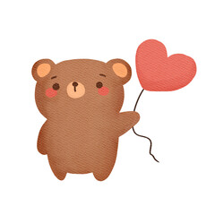 Teddy bear with heart