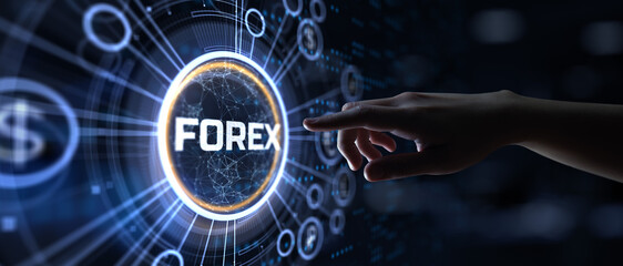 Forex exchange stock trading business finance concept.