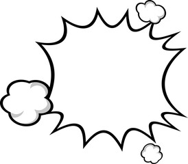 Pop Comic Expression text element background effect