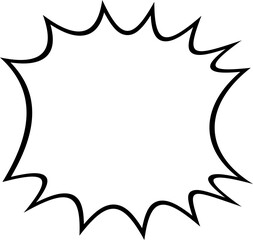 Pop Comic Expression text element background effect