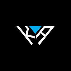 KA letter logo creative design with vector graphic, KA simple and modern logo. - obrazy, fototapety, plakaty