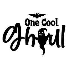 Obraz premium One Cool Ghoul svg