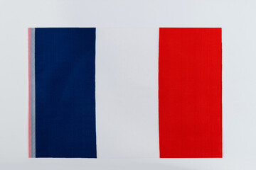 Fototapeta premium French flag on white background