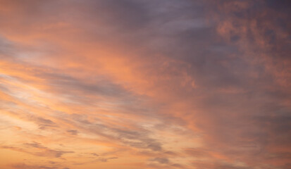Fototapeta Chmury pomarańczowe obraz