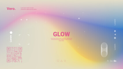 Holographic soft mesh background. Modern wallpaper design for poster, website, placard, cover, advertising. Vector illustration.