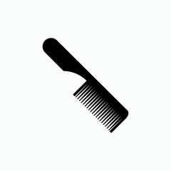Comb Icon. Hairstyle Equipment Symbol - Vector.