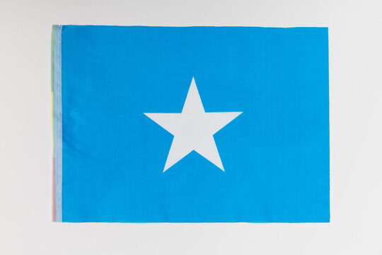 Somalia flag on white background
