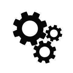 gear icon vector with simple design