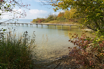 idyllische Natur am Ammersee (Oberbayern)