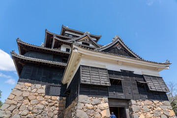 Fototapeta na wymiar 松江城の天守閣のイメージ