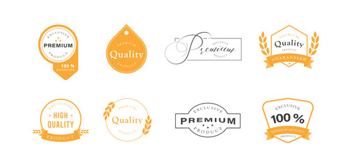 Collection of premium label sticker for special product and exclusive item