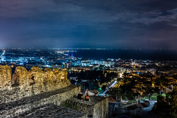 Thessaloniki - Byzantine Walls (Night)