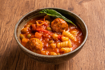 ミートボールパスタ　 american meatball pasta (spaghetti)