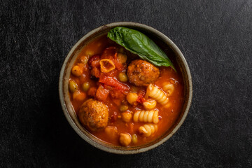 ミートボールパスタ　 american meatball pasta (spaghetti)