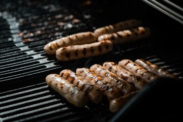 Sausages on BBQ