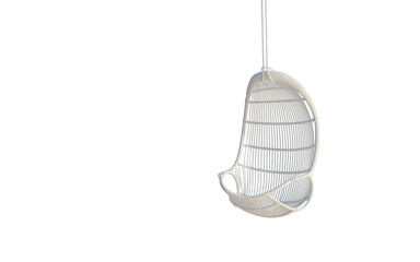 Empty swings on Isolated 3d Rendering