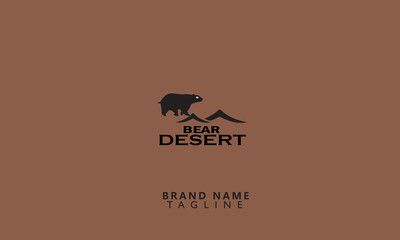 BEAR DESERT initial logo template, vector illustration for Brand Monogram