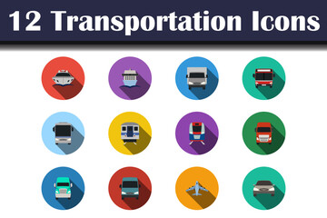 Transportation Icon Set