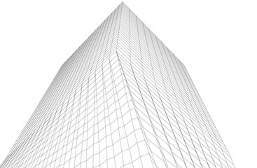 Modern architecture vector 3d illustration