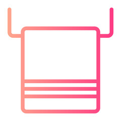 towel gradient icon