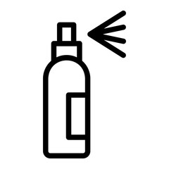 hair spray line icon