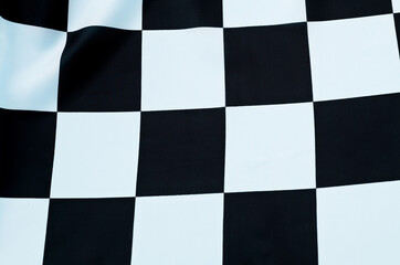Close up of checker flag