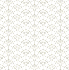 Seamless geometric ornament . Brown color thin lines .