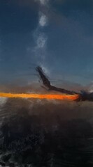 sunset in the clouds