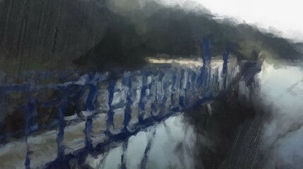 bridge over the lake