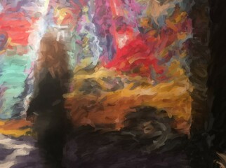 painting on canvas background