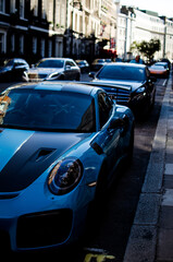 sport car in the street