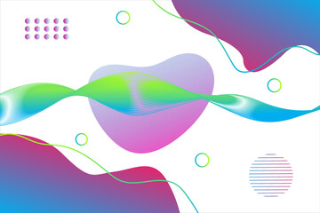 abstract background vector, colorful fluid shape template, can be used for banner background, poster, brochure and more