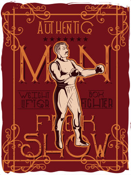 An athlete with boxing gloves