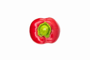 Red Peppers isolated on white. Capia or chili red peppers on white background.