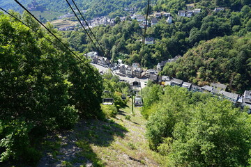 Chairlift in cochem at the Moselle