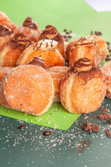 Bombolone an Italian filled doughnut in four different flavours