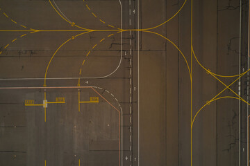 aircraft parking at the airport - Powered by Adobe