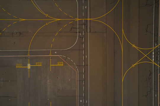 aircraft parking at the airport