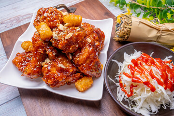 Delicious Seasoned Chicken - Korean Style