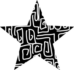 Hand drawn star texture