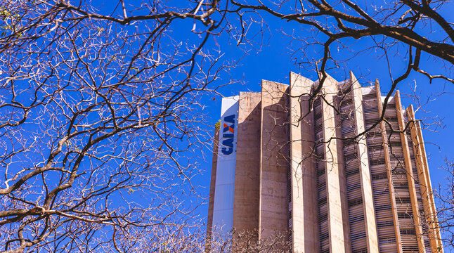 Caixa Econ&ocirc;mica Federal - CEF. Edif&iacute;cio Matriz I localizado no Setor Banc&aacute;rio Sul em Bras&iacute;lia. Bras&iacute;lia, Distrito Federal - Brasil. 14 de Agosto de 2022.	