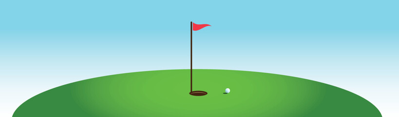 Golf Club Flag vector Logo Template Golf Club Flag vector Logo Template.