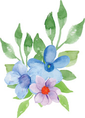 Fototapeta premium Looser Flower Watercolor