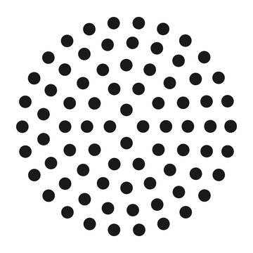 recommend clip art: Abstract black dot circle icon. Halftone dots circle Vector illustration