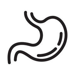 Human Stomach outline icon illustration