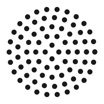 recommend clip art: Abstract black dot circle icon. Halftone dots circle illustration